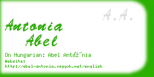 antonia abel business card